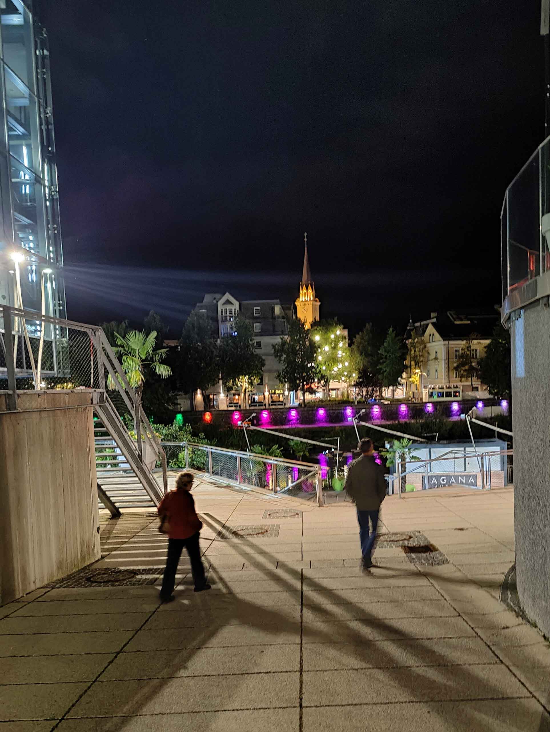 Villach at night